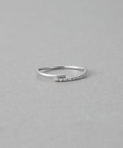 [レイヤード] K10WG ダイヤモンド リング