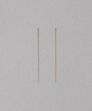 K18MPG ミラーカットチェーン ピアス