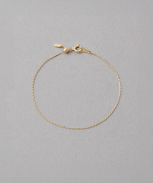 K18YG ミラーカットチェーン ブレスレット