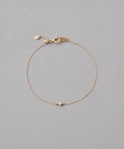 [レイヤード] K10YG ダイヤモンド ブレスレット