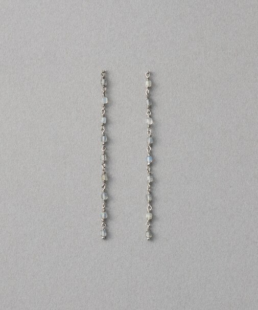 ナチュラルストーン ロング ピアス