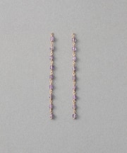 ナチュラルストーン ロング ピアス