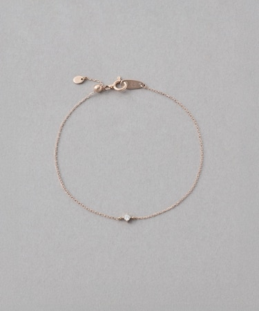 [レイヤード] K10MPG ダイヤモンド ブレスレット