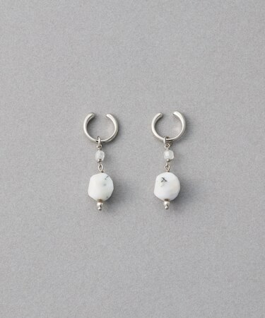 ナチュラルストーン ツイストカット イヤリング