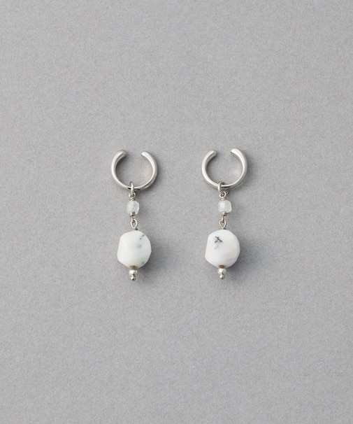 ナチュラルストーン ツイストカット イヤリング