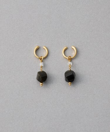 ナチュラルストーン ツイストカット イヤリング