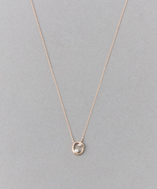 [レイヤー] パール/ダイヤモンド ネックレス