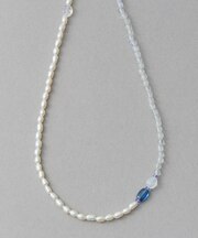 [デイアップ] パール/ナチュラルストーン ネックレス