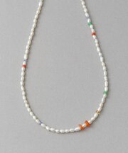 [デイアップ] パール/ナチュラルストーン ネックレス