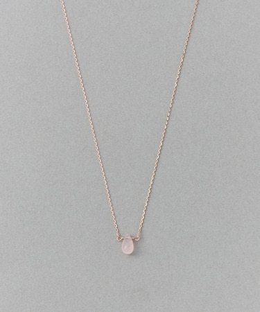 [チェリーブロッサム] K10MPG ローズクォーツ ネックレス