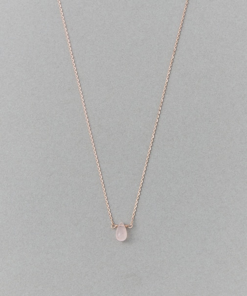 [チェリーブロッサム] K10MPG ローズクォーツ ネックレス