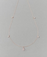 [チェリーブロッサム] K10MPG ローズクォーツ ネックレス