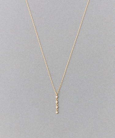 [デュー] K18YG ダイヤモンド ネックレス