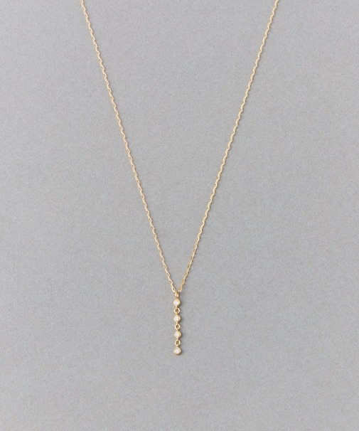 [デュー] K18YG ダイヤモンド ネックレス