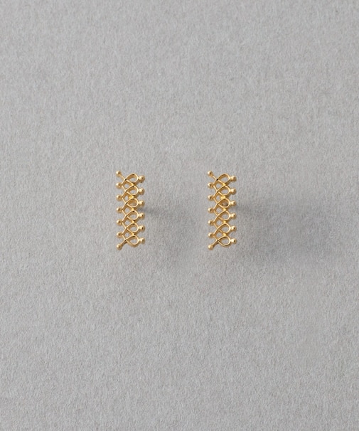 [レースライン] K18YG ピアス