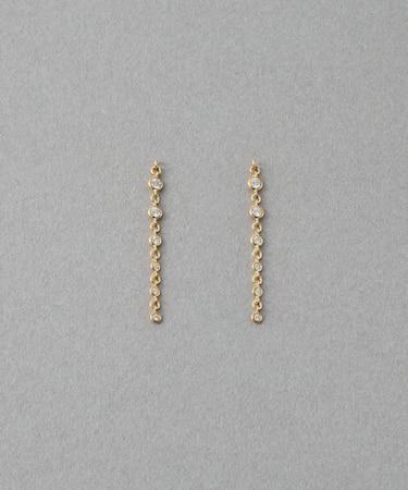 [デュー] K18YG ダイヤモンド ピアス