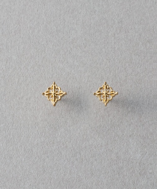 [レースライン] K18YG ピアス