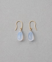 [スウィングドロップ] K10 ナチュラルストーン ピアス