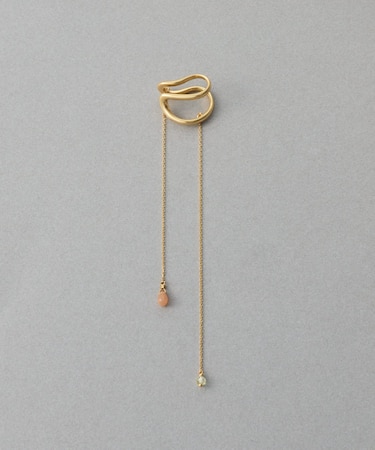 [アシンメトリー] ナチュラルストーン イヤーカフ