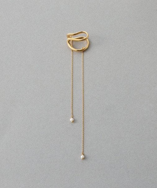 [アシンメトリー] ナチュラルストーン イヤーカフ