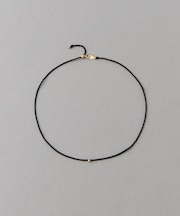 [ポルカドット] K10YG シルク コード ネックレス