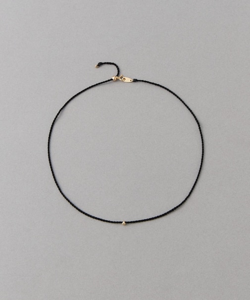 [ポルカドット] K10YG シルク コード ネックレス