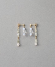 [アシンメトリー] ナチュラルストーン ピアス