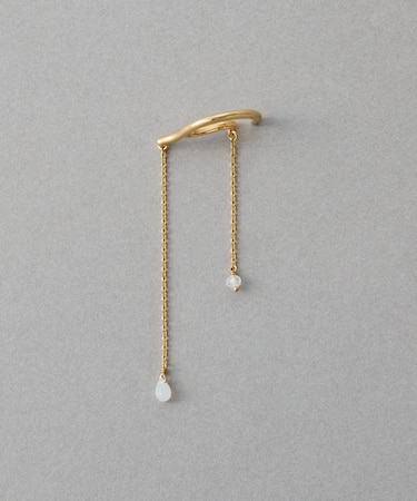 [アシンメトリー] ナチュラルストーン イヤーカフ