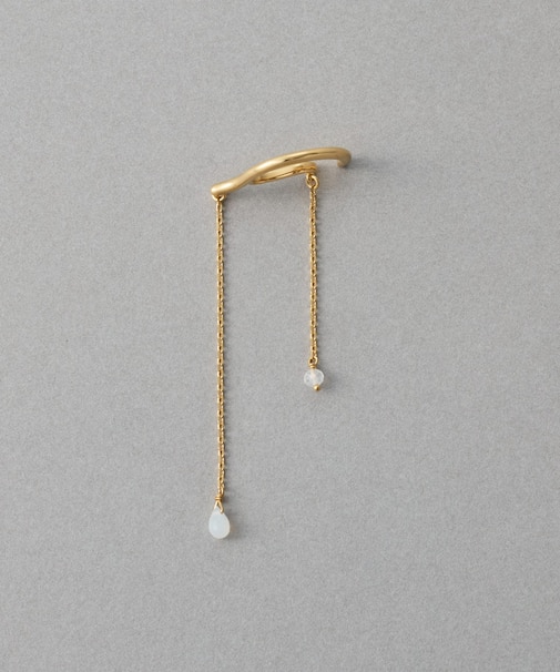 [アシンメトリー] ナチュラルストーン イヤーカフ