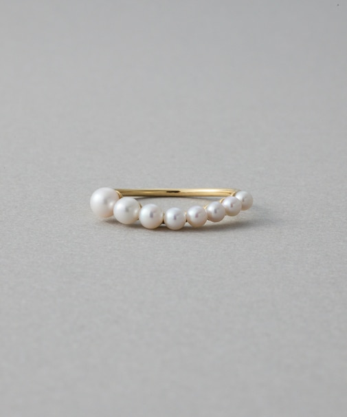 [パール] K18YG リング