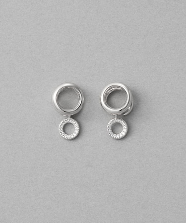 [ONLINE Limited] ビジュー チャーム ループイヤリング