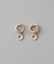 [ONLINE Limited] ビジュー チャーム ループイヤリング