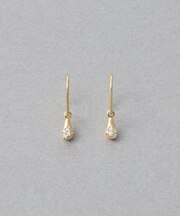 [ダスクパヴェ] K18YG ダイヤモンド ピアス