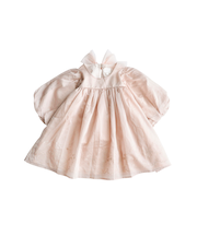 裾刺しゅう シアーパフ ワンピ