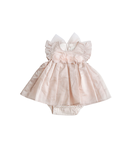 シアー コサージュ ボディドレス