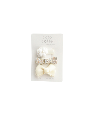 花柄 ヘアクリップ SET