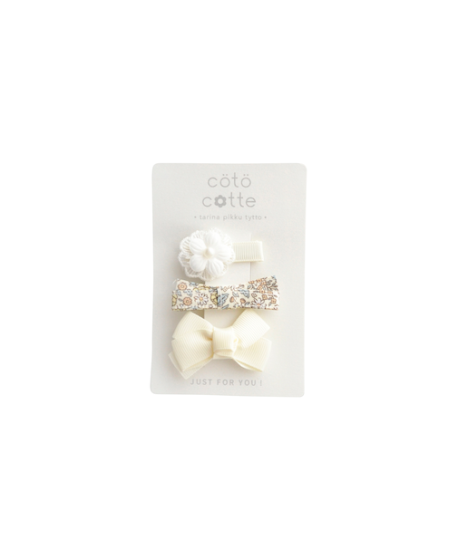 花柄 ヘアクリップ SET