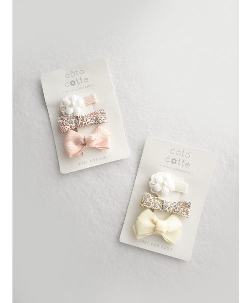 花柄 ヘアクリップ SET