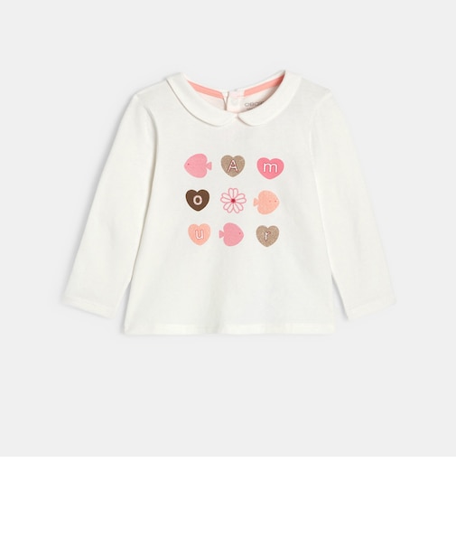 【OBAIBI】丸襟長袖Tシャツ