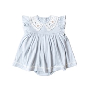 水族館刺しゅう襟ロンパース