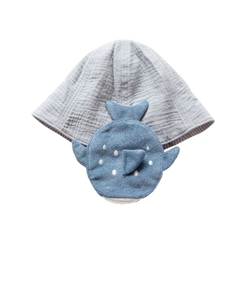 アニマル日除け付きハット