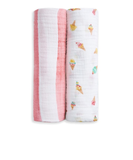 おくるみスワドル/アイスクリーム/2枚