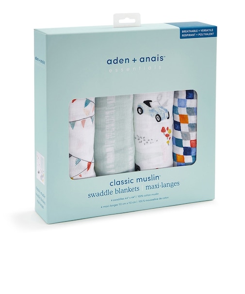 おくるみスワドル/ヴィンテージカー/4枚