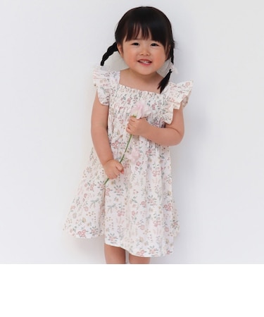 花柄ワンピース