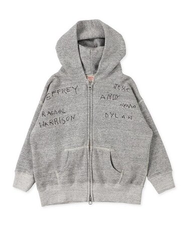 ビンテージトンプキン裏毛 ラクガキジップアップパーカー