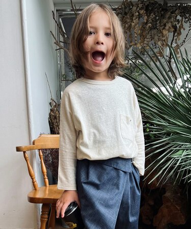 リサイクル天竺長袖Tシャツ