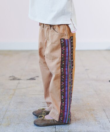 ヘリンボンチロリーサイドラインパンツ