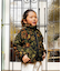 Fleece Floral Print Blouson