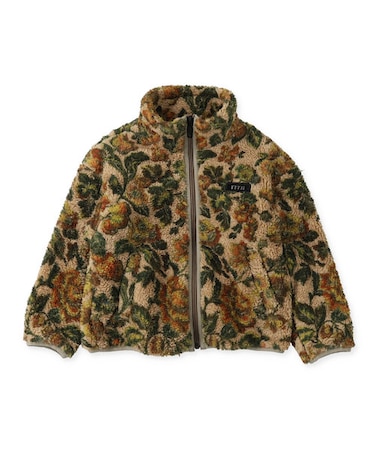 Fleece Floral Print Blouson