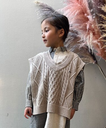 Organic Cotton Knit Vest